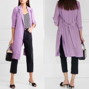 J. Crew Lavender Trench Coat